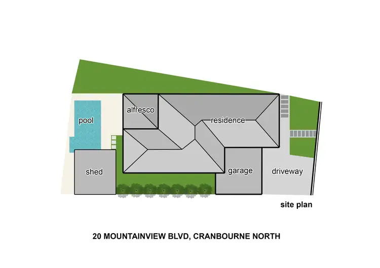 Floorplan of Homely house listing, 20 Mountainview Boulevard, Cranbourne North VIC 3977