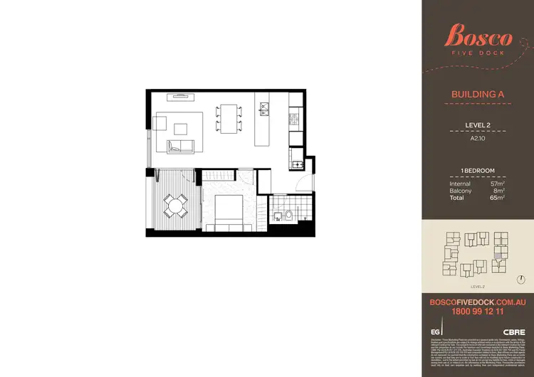 Floorplan of Homely apartment listing, 327/3 McKinnon Avenue, Five Dock NSW 2046