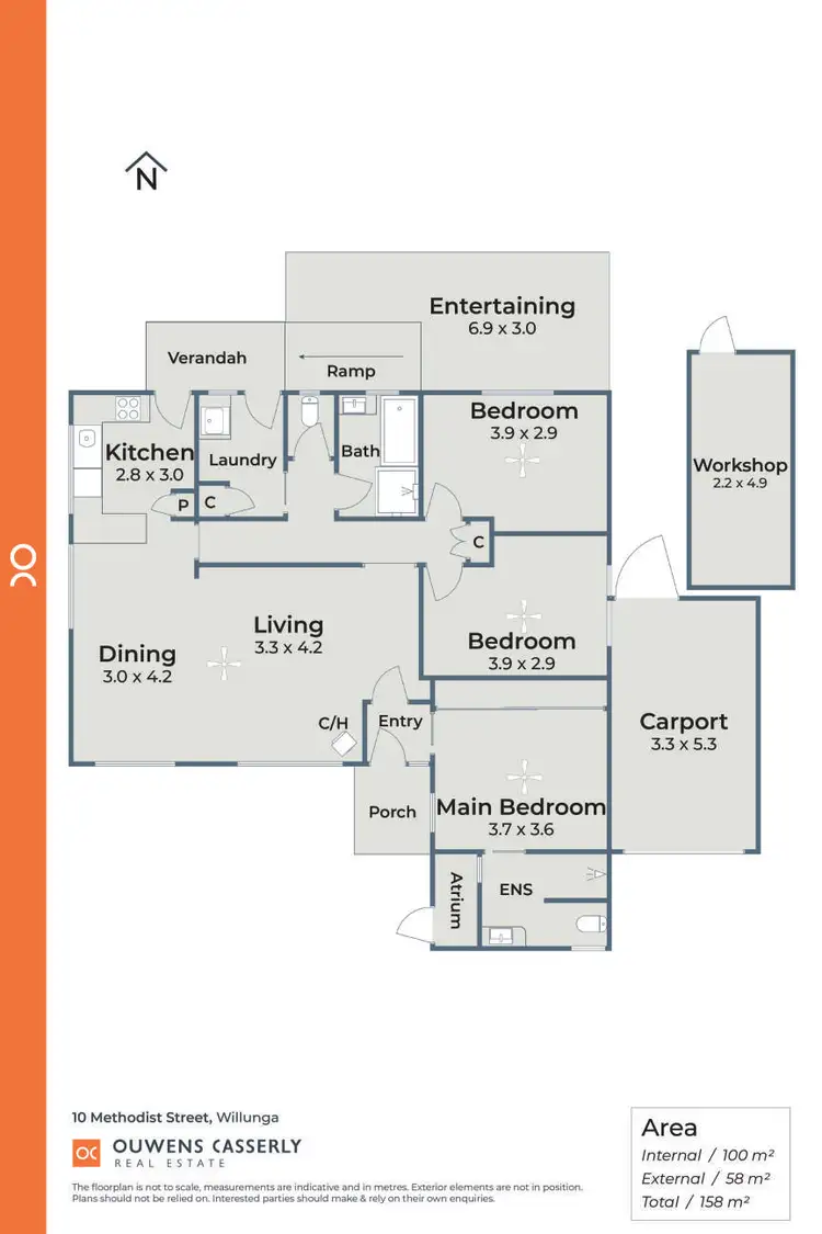 Floorplan of Homely house listing, 10 Methodist Street, Willunga SA 5172