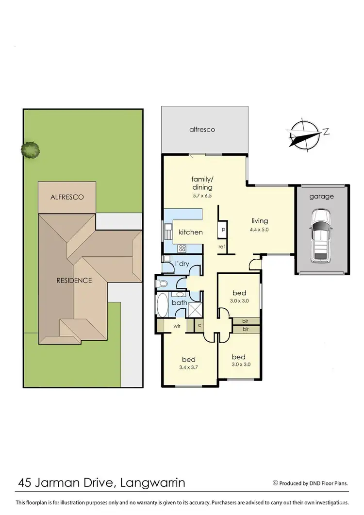 Floorplan of Homely house listing, 45 Jarman Drive, Langwarrin VIC 3910