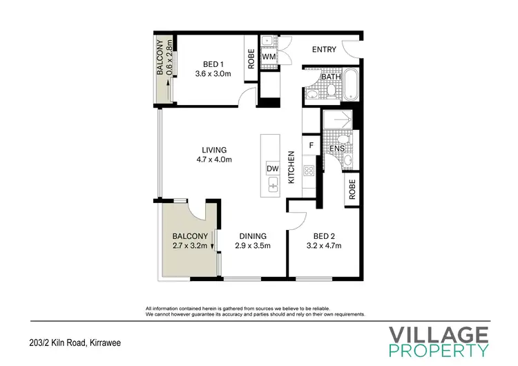 Floorplan of Homely apartment listing, 203/2 Kiln Road, Kirrawee NSW 2232