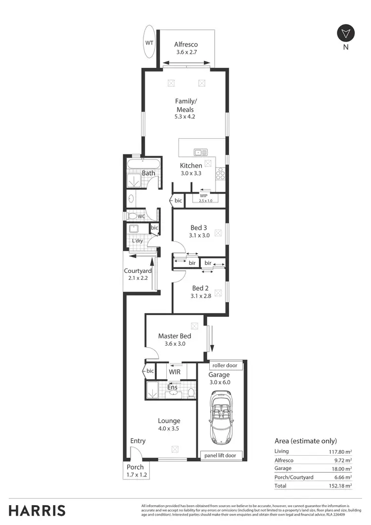 Floorplan of Homely house listing, 5 Rover Avenue, Croydon Park SA 5008
