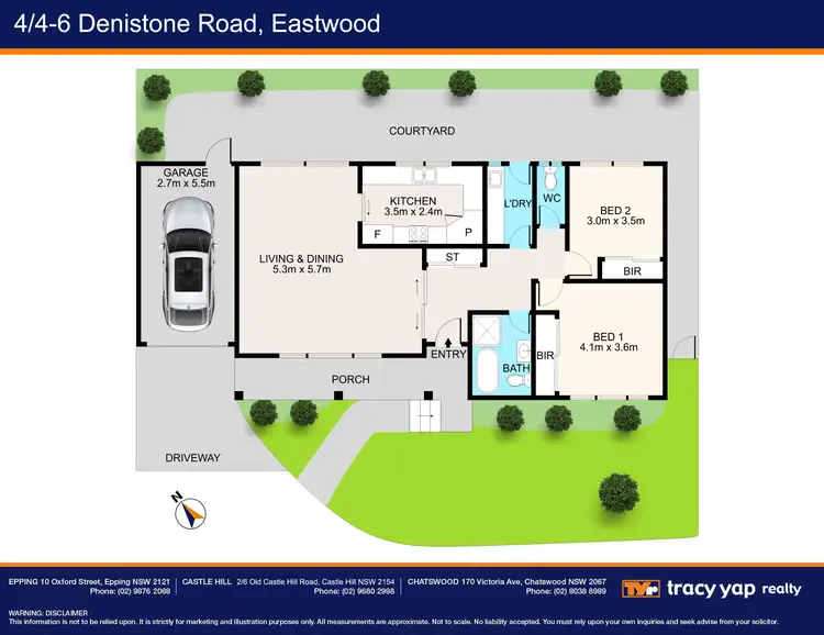 Floorplan of Homely villa listing, 4/4-6 Denistone Road, Eastwood NSW 2122