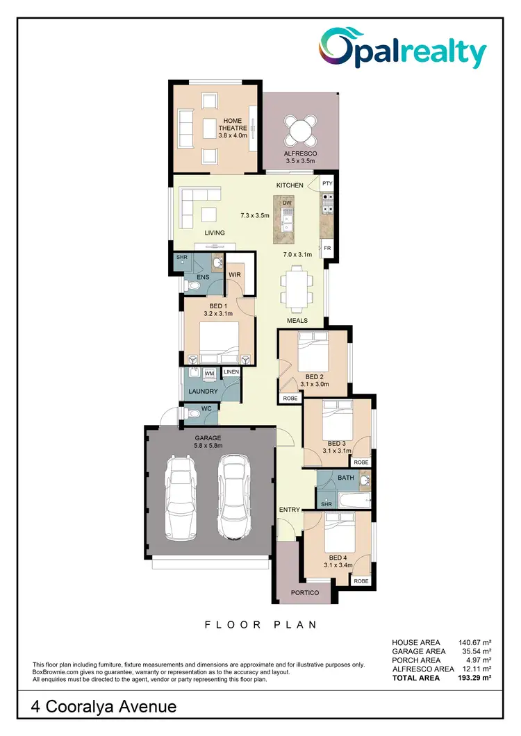 Floorplan of Homely house listing, 4 Cooralya Avenue, Golden Bay WA 6174