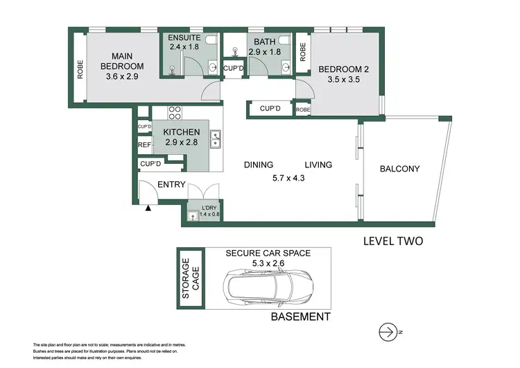 Floorplan of Homely apartment listing, 206/8 Waterview Drive, Lane Cove NSW 2066