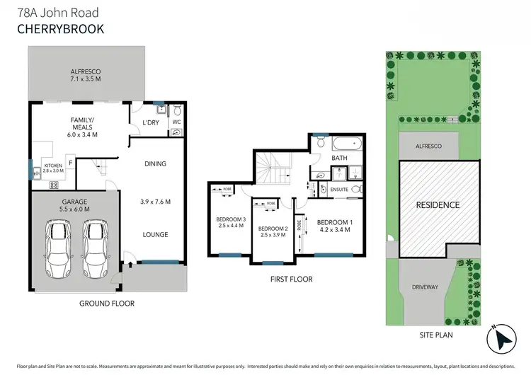 Floorplan of Homely semi-detached listing, 78A John Road, Cherrybrook NSW 2126