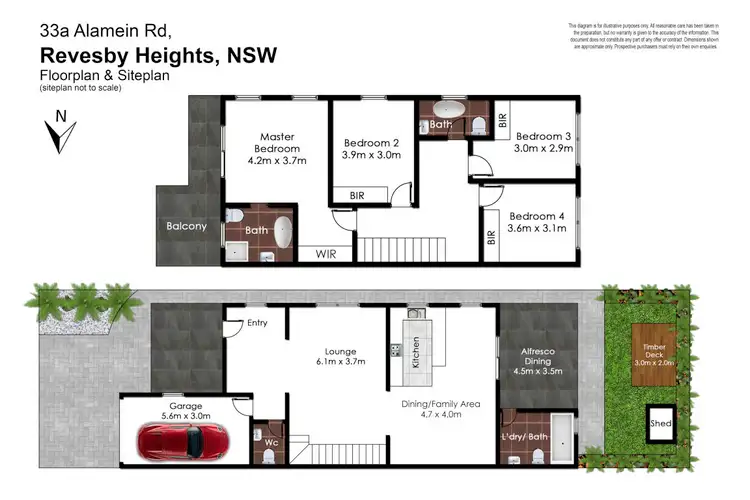 Floorplan of Homely house listing, 33A Alamein Road, Revesby Heights NSW 2212