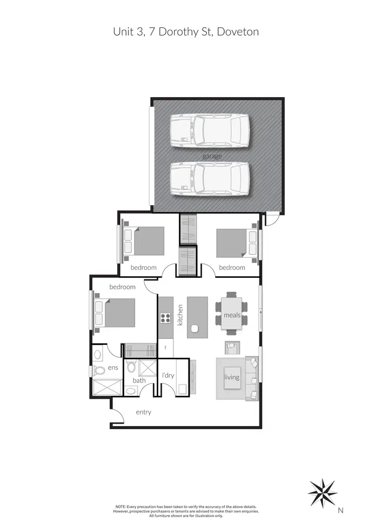 Floorplan of Homely house listing, 3/7 Dorothy Street, Doveton VIC 3177
