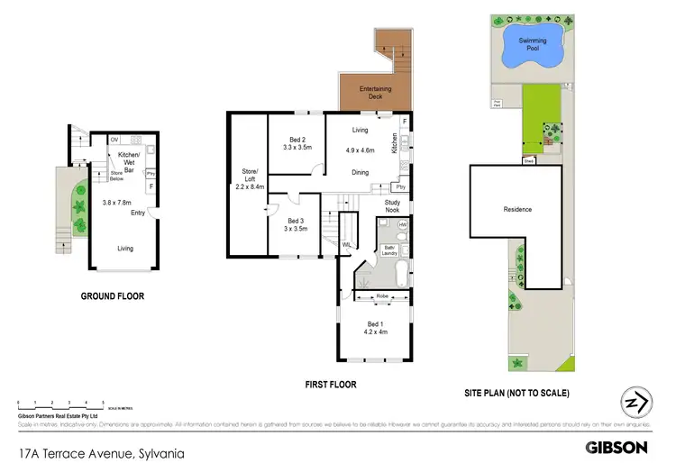 Floorplan of Homely semi-detached listing, 17a Terrace Avenue, Sylvania NSW 2224