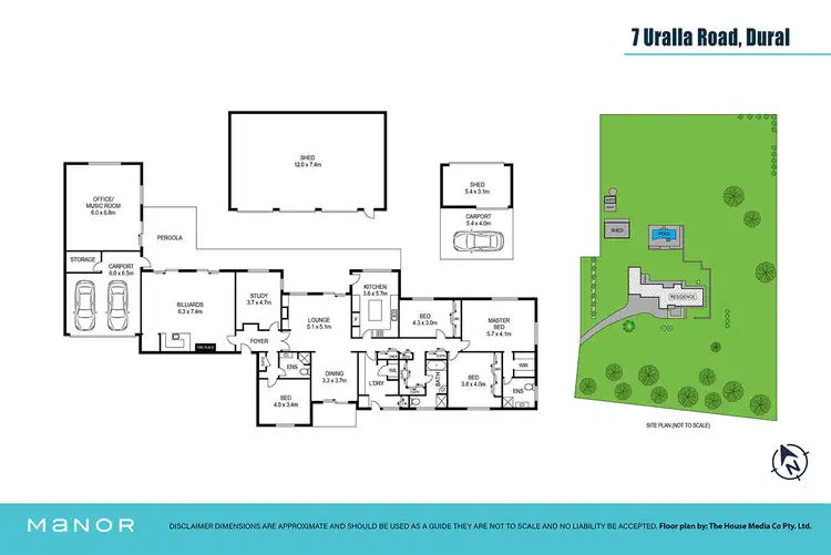 Floorplan of Homely rural property listing, 7 Uralla Road, Dural NSW 2158