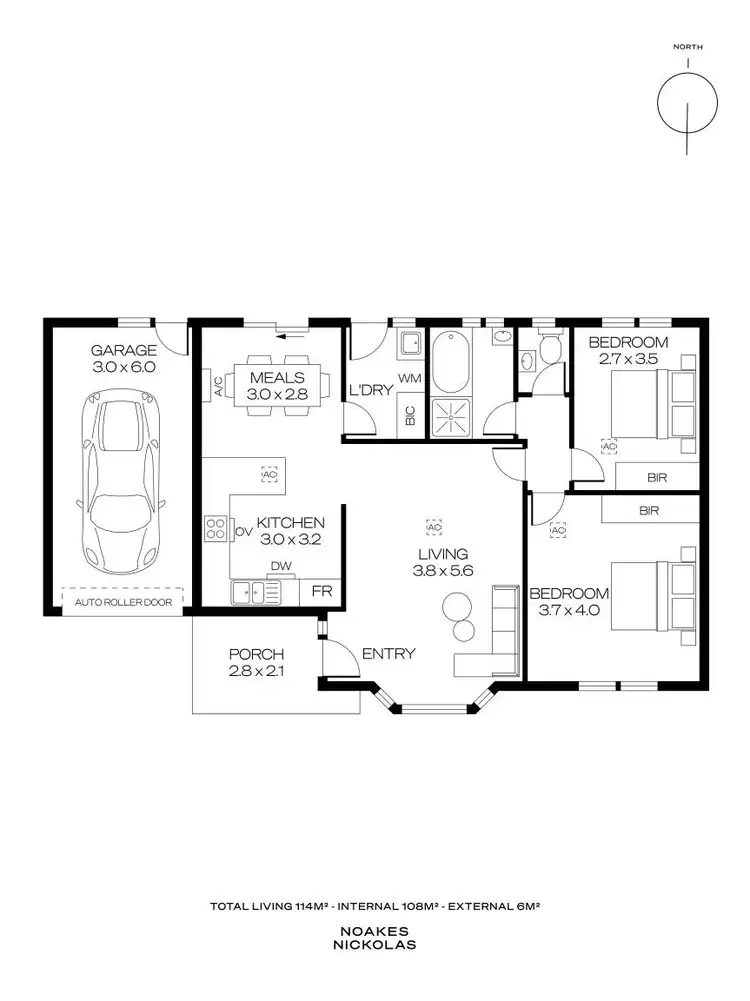 Floorplan of Homely unit listing, 3/3-5 Bakers Road, Marleston SA 5033