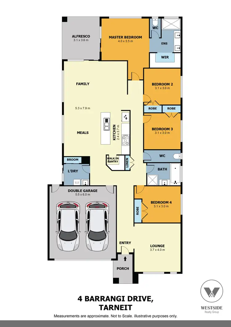 Floorplan of Homely house listing, 4 Barrangi Drive, Tarneit VIC 3029