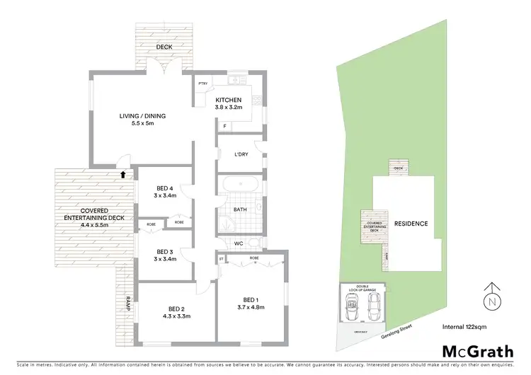 Floorplan of Homely house listing, 12 Gerelong Place, Cooma NSW 2630