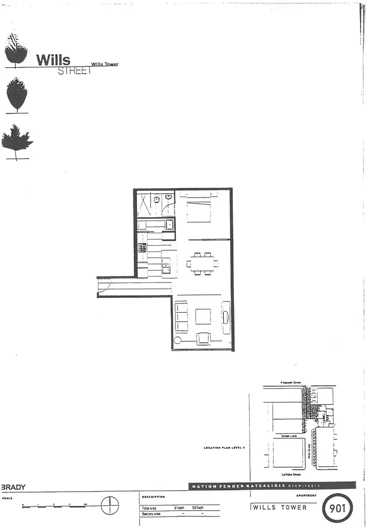 Floorplan of Homely apartment listing, 901/22-40 Wills Street, Melbourne VIC 3000