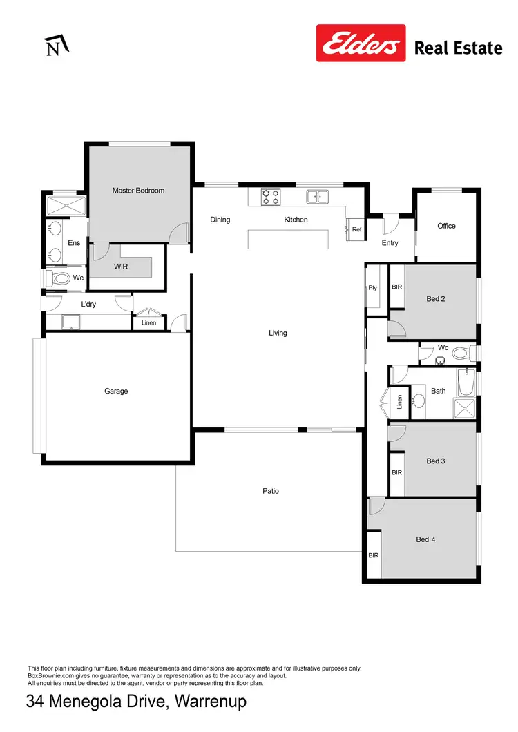 Floorplan of Homely house listing, 34 Menegola Drive, Warrenup WA 6330