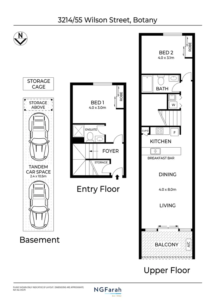 Floorplan of Homely apartment listing, 3214/55 Wilson Street, Botany NSW 2019