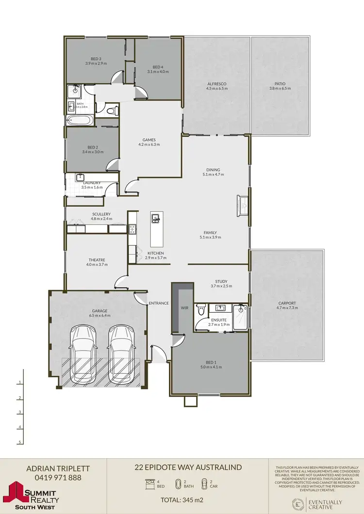 Floorplan of Homely house listing, 22 Epidote Way, Australind WA 6233