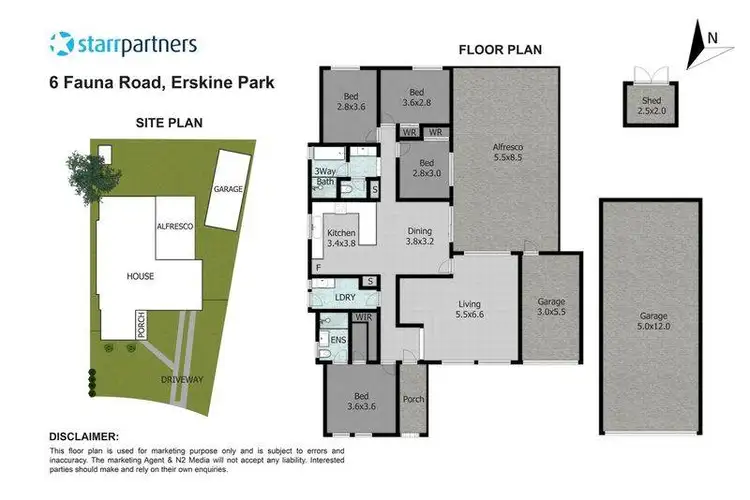 Floorplan of Homely house listing, 6 Fauna Road, Erskine Park NSW 2759