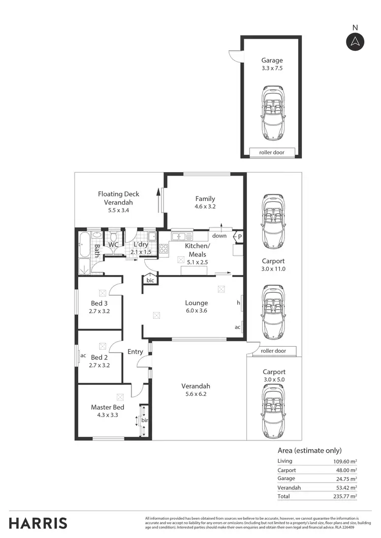 Floorplan of Homely house listing, 43 Reynell Road, Rostrevor SA 5073
