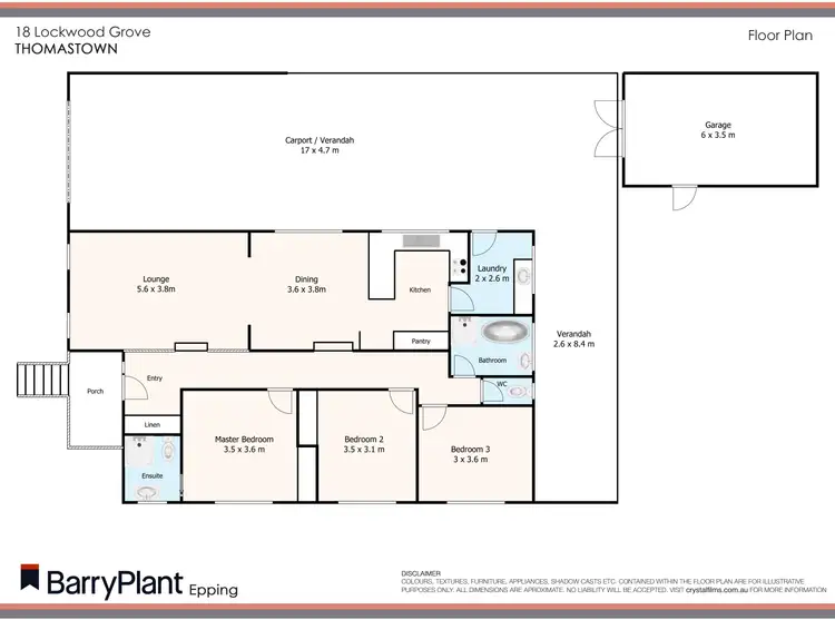 Floorplan of Homely house listing, 18 Lockwood Grove, Thomastown VIC 3074