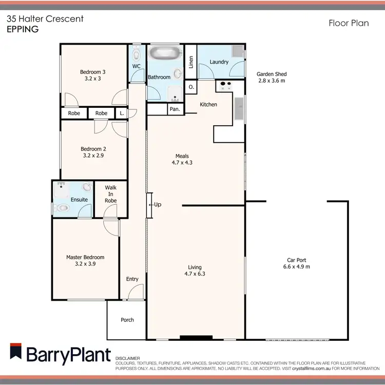 Floorplan of Homely house listing, 35 Halter Crescent, Epping VIC 3076