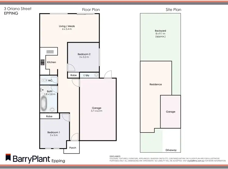 Floorplan of Homely house listing, 3 Oriano Street, Epping VIC 3076