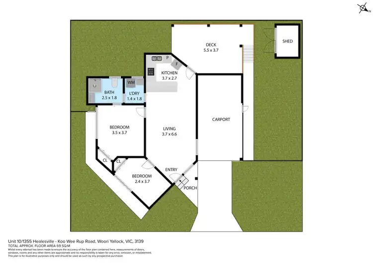 Floorplan of Homely house listing, 10/1355 Healesville Koo Wee Rup Road, Woori Yallock VIC 3139