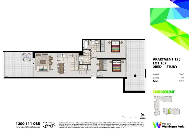 Floorplan of Homely apartment listing, 123/1 Vermont Crescent, Riverwood NSW 2210