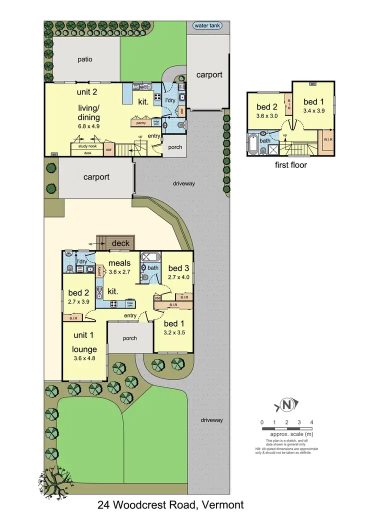 Floorplan of Homely unit listing, 24 Woodcrest Road, Vermont VIC 3133