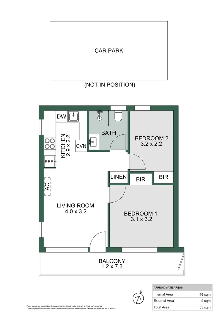 Floorplan of Homely unit listing, 13/36 Sturt Street, Glenelg North SA 5045