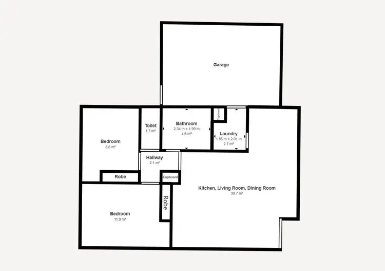 Floorplan of Homely unit listing, 3/945 Fairview Drive, North Albury NSW 2640