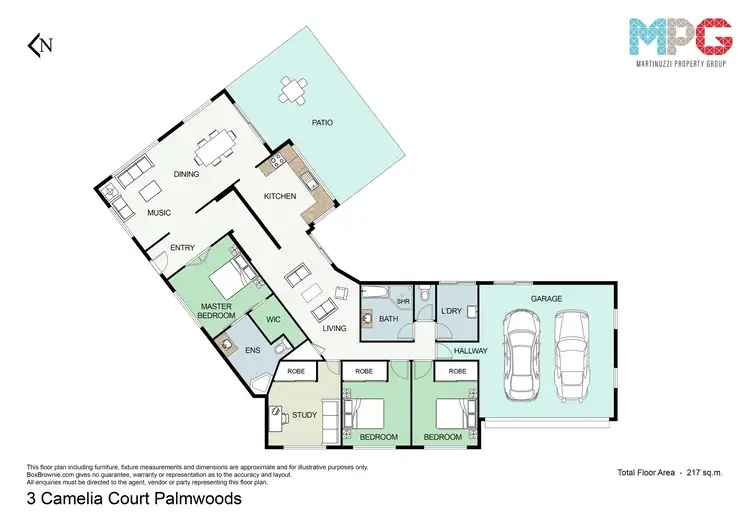 Floorplan of Homely house listing, 3 Camelia Court, Palmwoods QLD 4555
