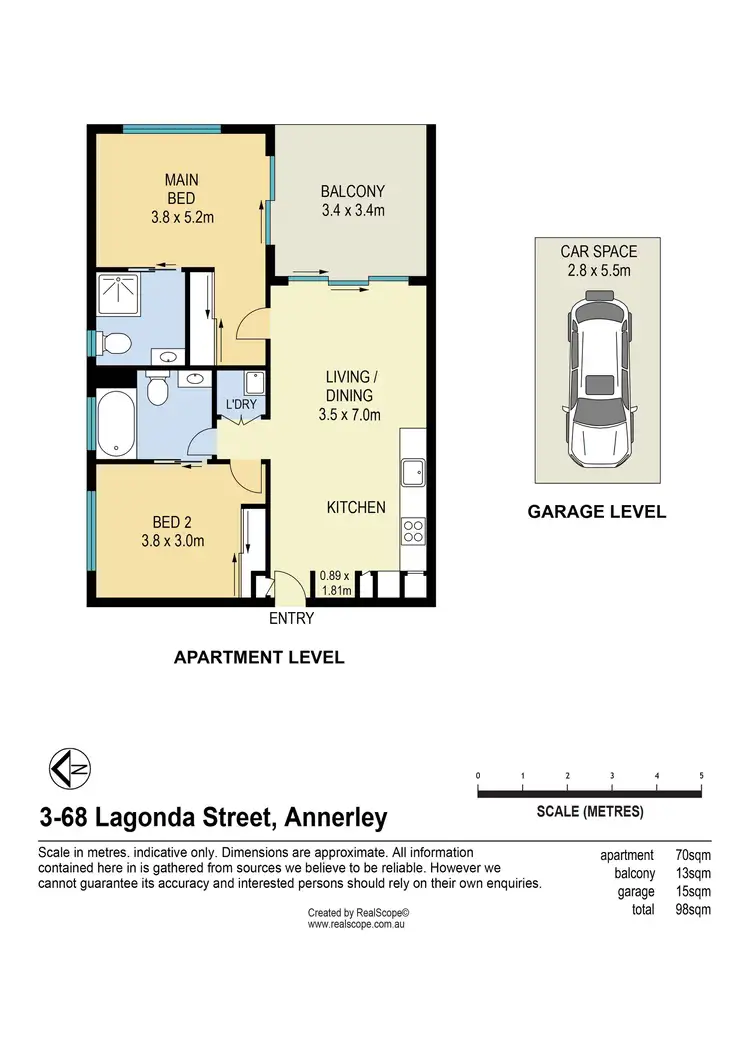 Floorplan of Homely unit listing, 3/68 Lagonda Street, Annerley QLD 4103