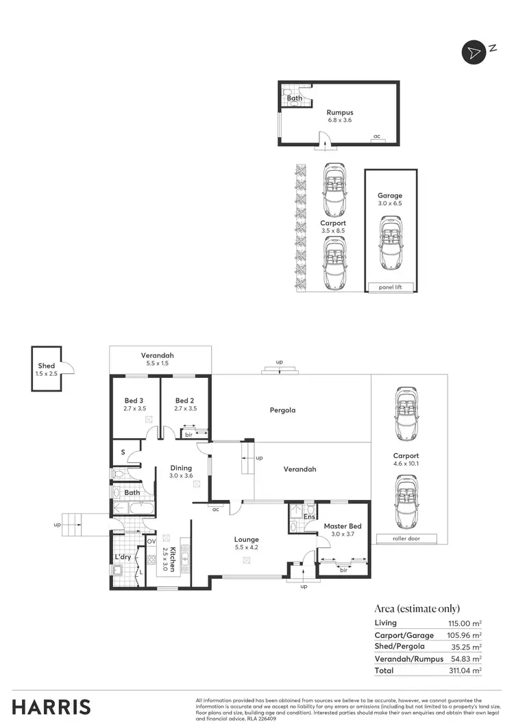 Floorplan of Homely house listing, 26 Ballard Street, Elizabeth East SA 5112