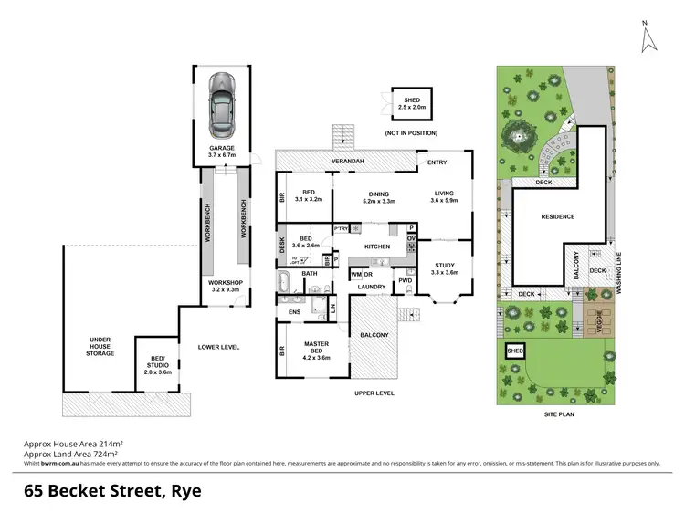 Floorplan of Homely house listing, 65 Becket Street, Rye VIC 3941