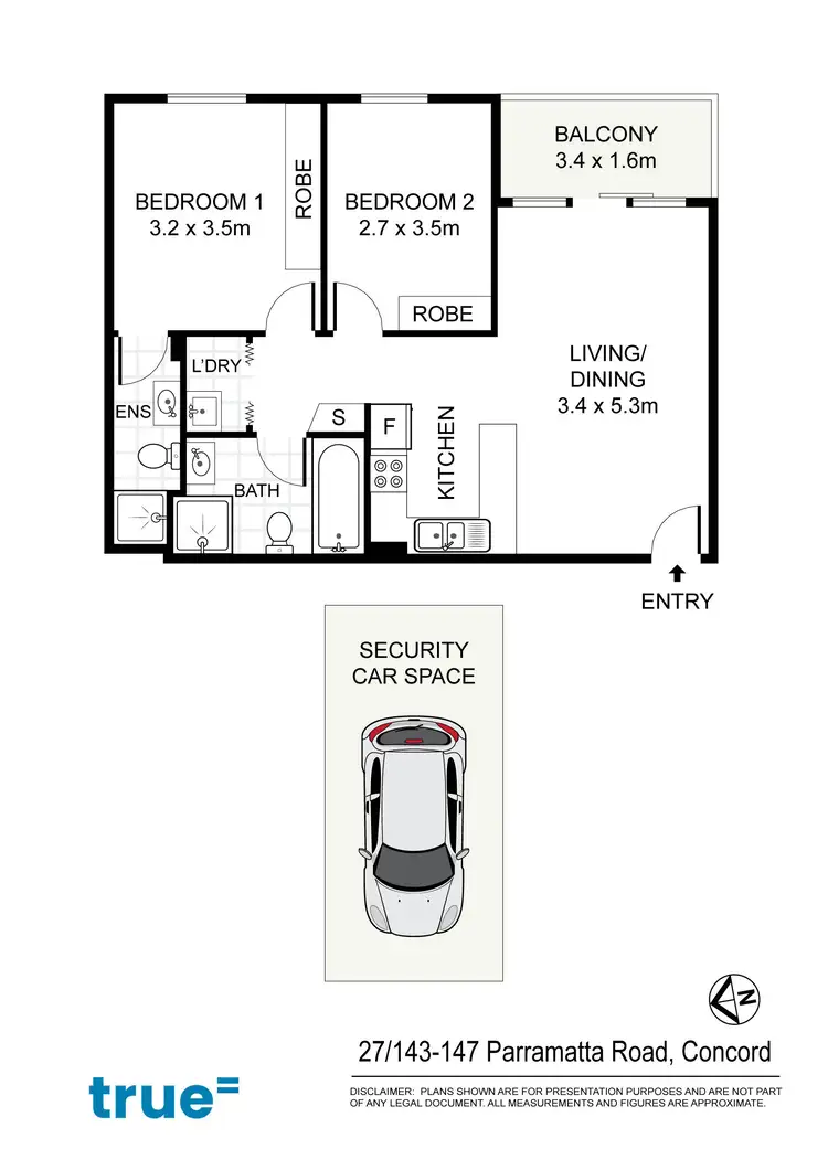 Floorplan of Homely apartment listing, 27/143-147 Parramatta Road, Concord NSW 2137
