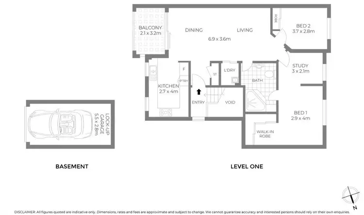 Floorplan of Homely apartment listing, 2/151-153 Wardell Road, Dulwich Hill NSW 2203