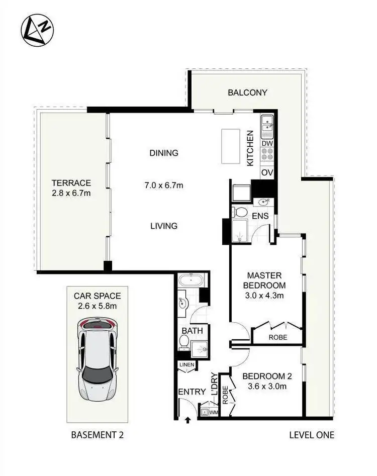 Floorplan of Homely apartment listing, 27/42-48 Waverley Street, Bondi Junction NSW 2022