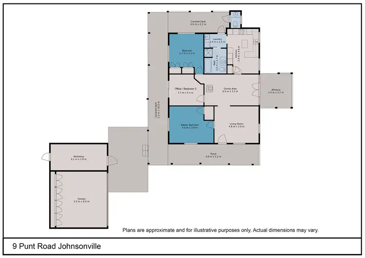 Floorplan of Homely house listing, 9 Punt Road, Johnsonville VIC 3902