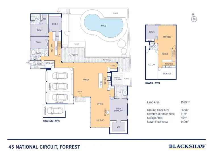 Floorplan of Homely house listing, 45 National Circuit, Forrest ACT 2603
