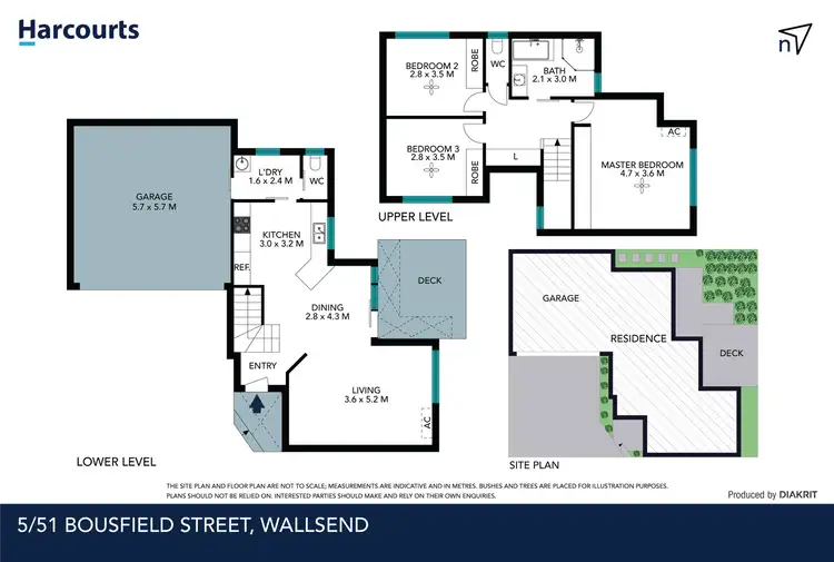 Floorplan of Homely townhouse listing, 5/51 Bousfield Street, Wallsend NSW 2287