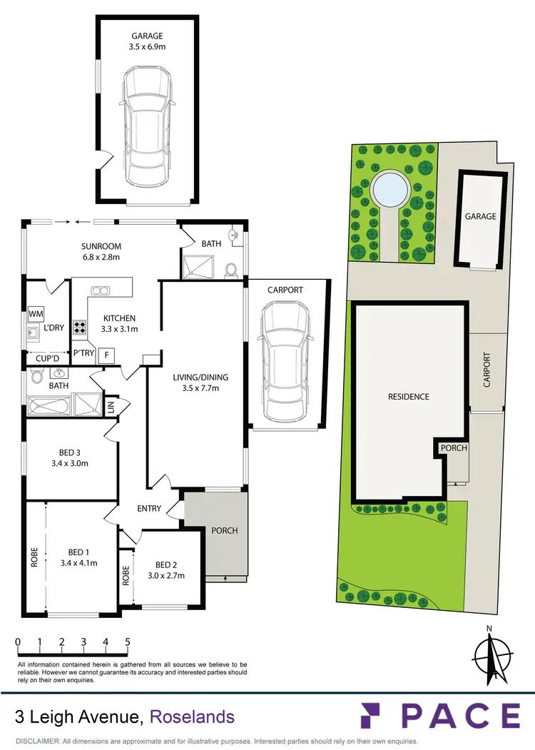 Floorplan of Homely house listing, 3 Leigh Avenue, Roselands NSW 2196