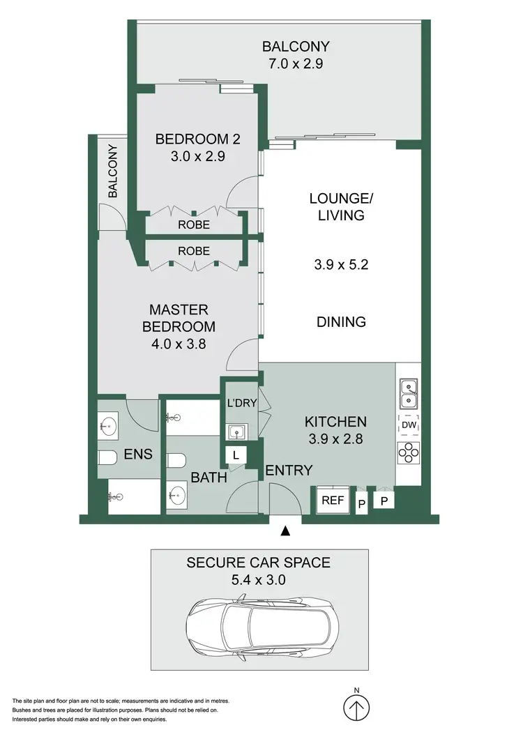Floorplan of Homely apartment listing, 32B/356 George Street, Waterloo NSW 2017