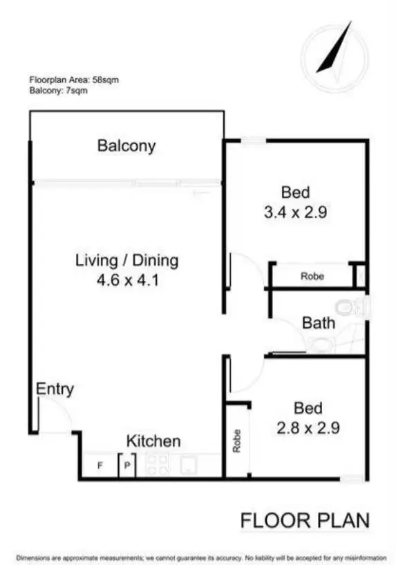 Floorplan of Homely apartment listing, 2302/380 Little Lonsdale Street, Melbourne VIC 3000