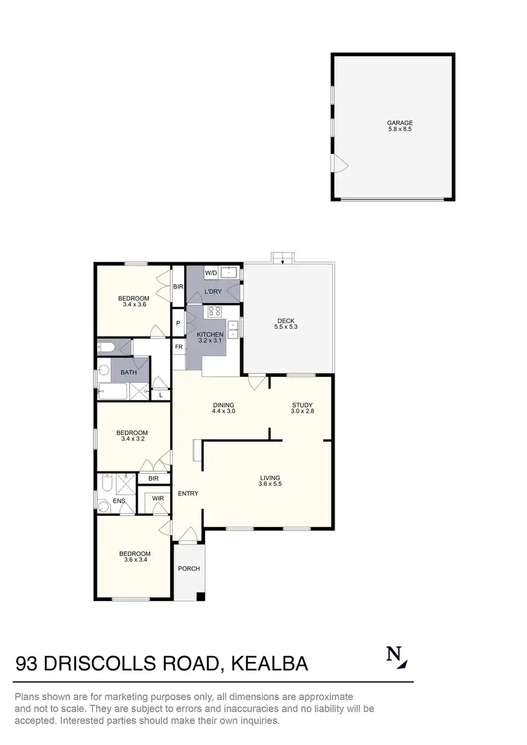 Floorplan of Homely house listing, 93 Driscolls Road, Kealba VIC 3021