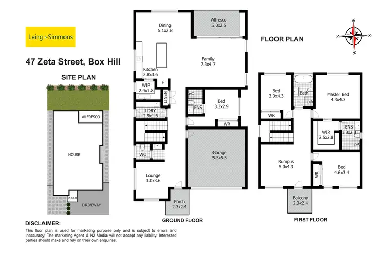 Floorplan of Homely house listing, 47 Zeta Street, Box Hill NSW 2765