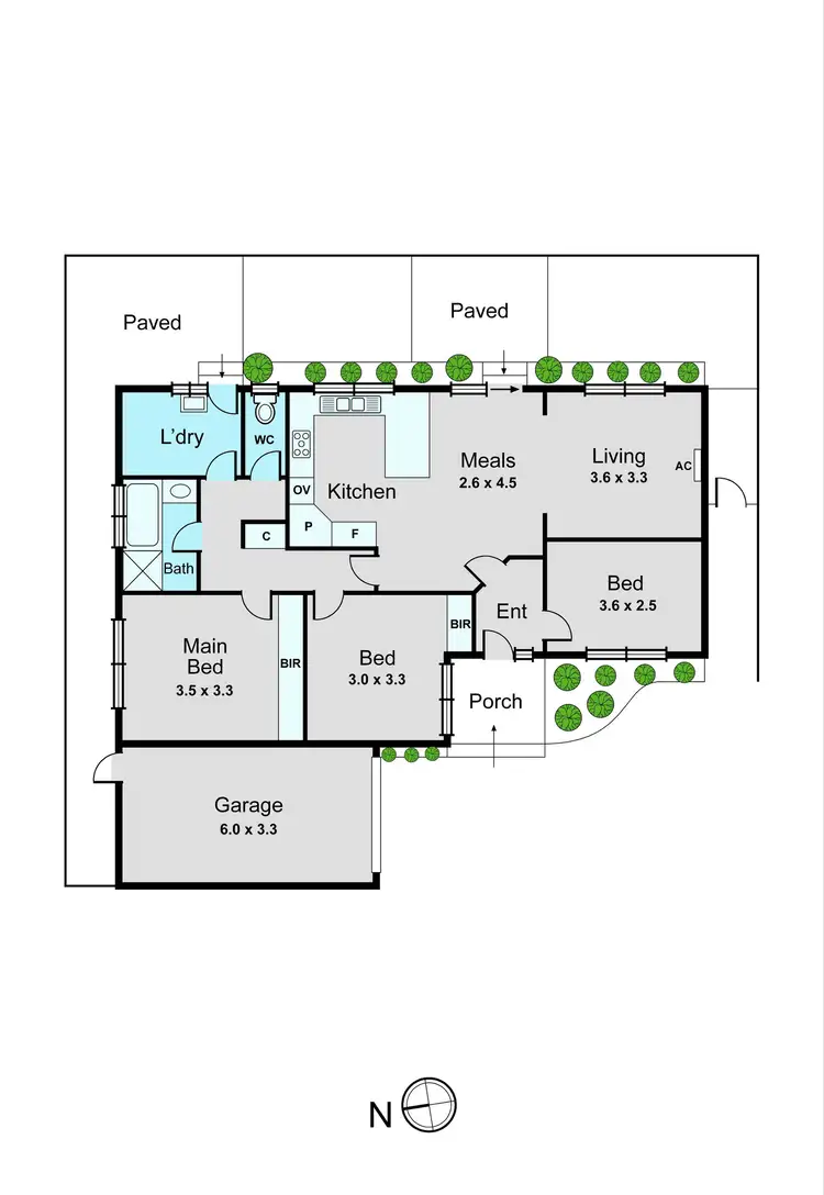 Floorplan of Homely unit listing, 2/22 Mimosa Avenue, Oakleigh South VIC 3167