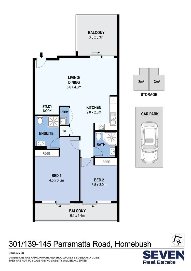 Floorplan of Homely apartment listing, 301/139-145 Parramatta Road, Homebush NSW 2140