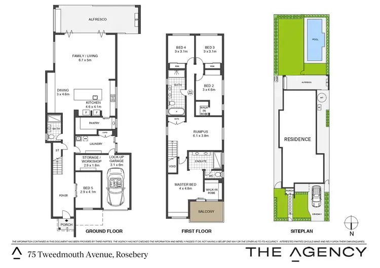 Floorplan of Homely house listing, 75 Tweedmouth Avenue, Rosebery NSW 2018