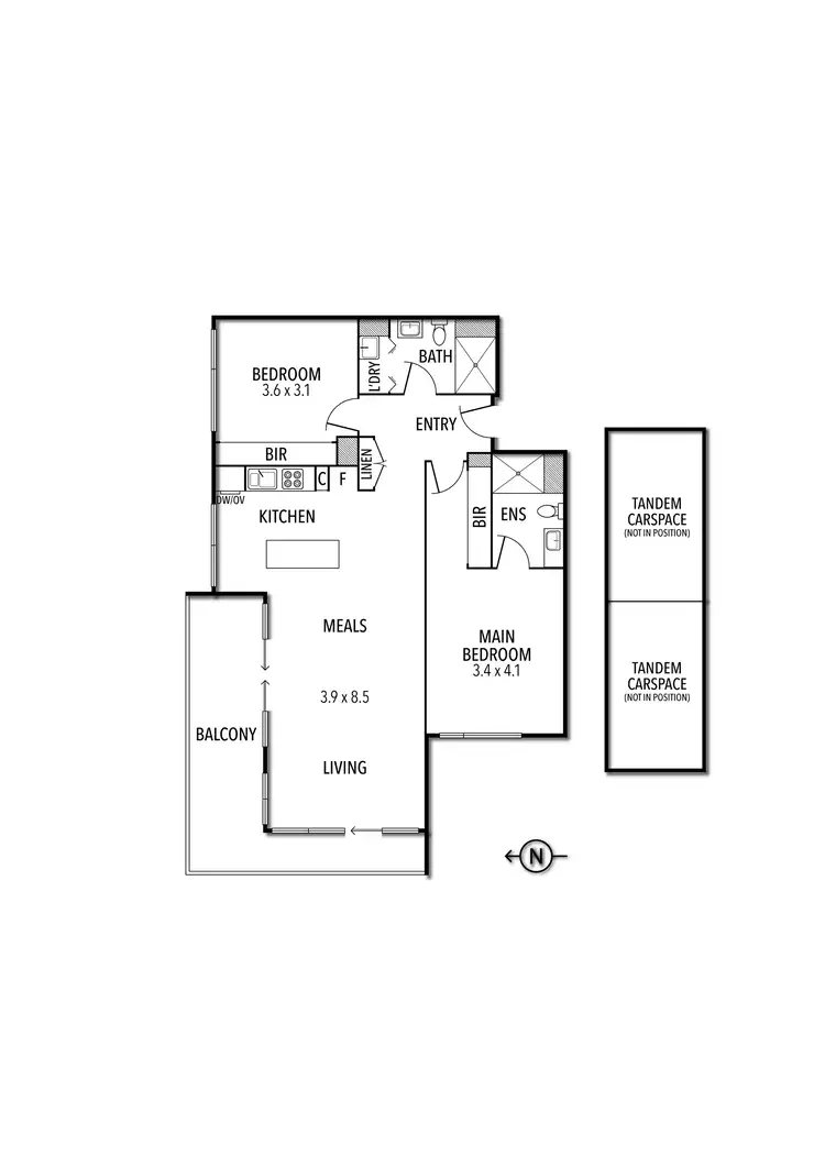 Floorplan of Homely apartment listing, 401/700 Chapel Street, South Yarra VIC 3141